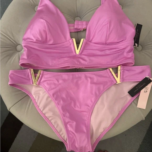 Victoria Secret Pink V-Hardware Cheeky Bikini Set - Picture 7 of 8